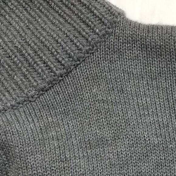 Loft Lounge Sweater Womens Medium Ribbed Womens Gray Size Medium - Picture 8 of 13